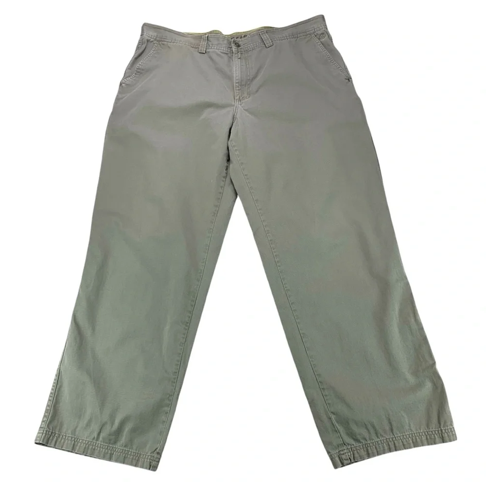 The North Face Men 40x30 Khaki Tan Utility Hiking Pants Outdoor Cotton Pants